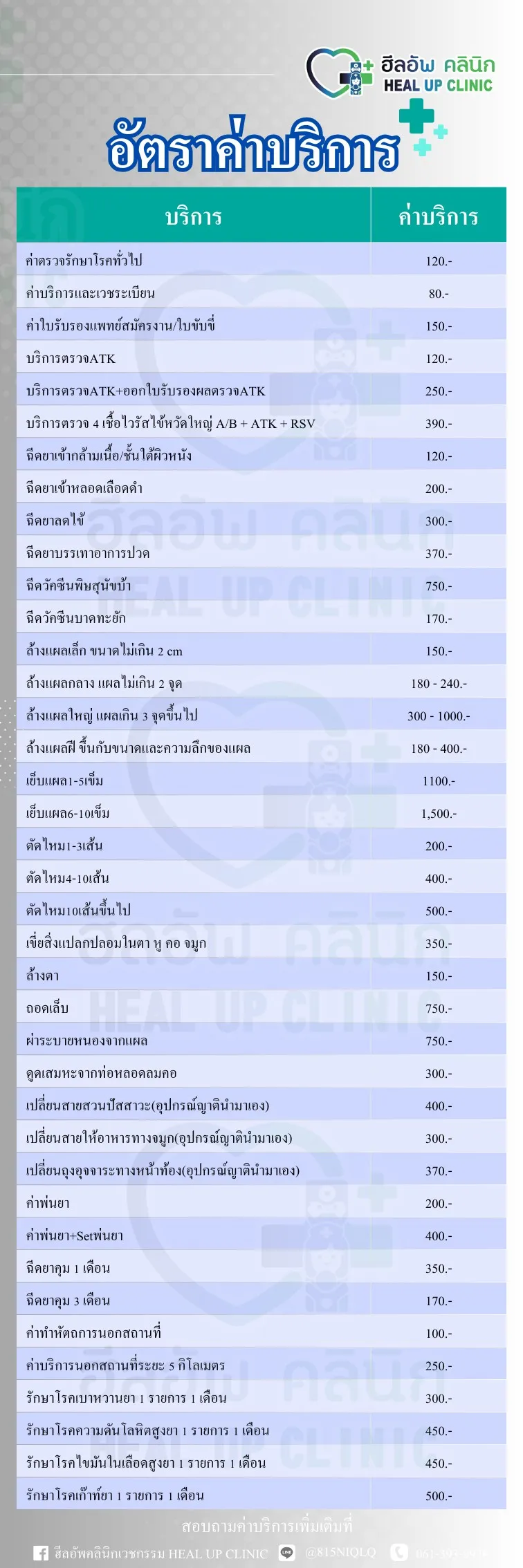 อัตราค่าบริการ 1